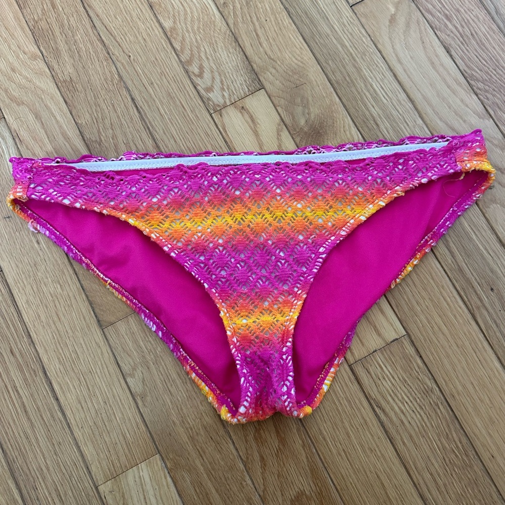 Joe Boxer Vibrant Pink and Orange Bikini Bottom’s Size Large